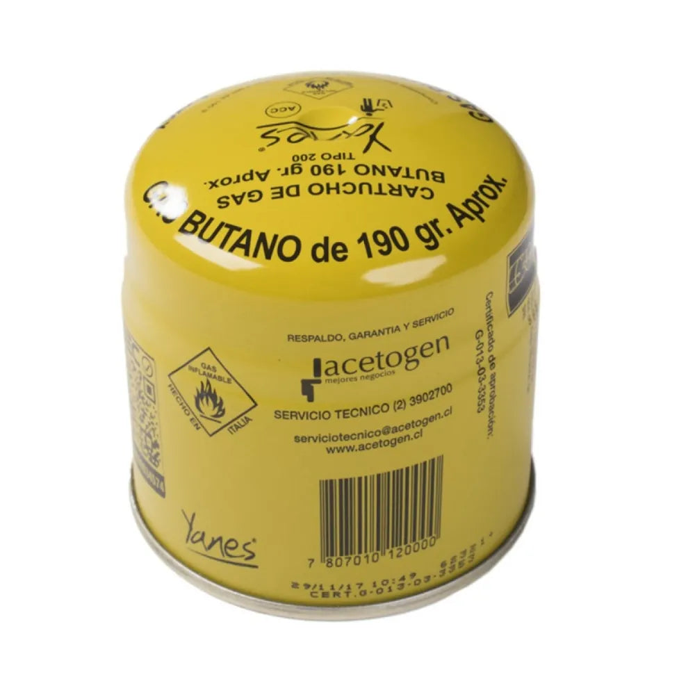 Gas butano 190 gr