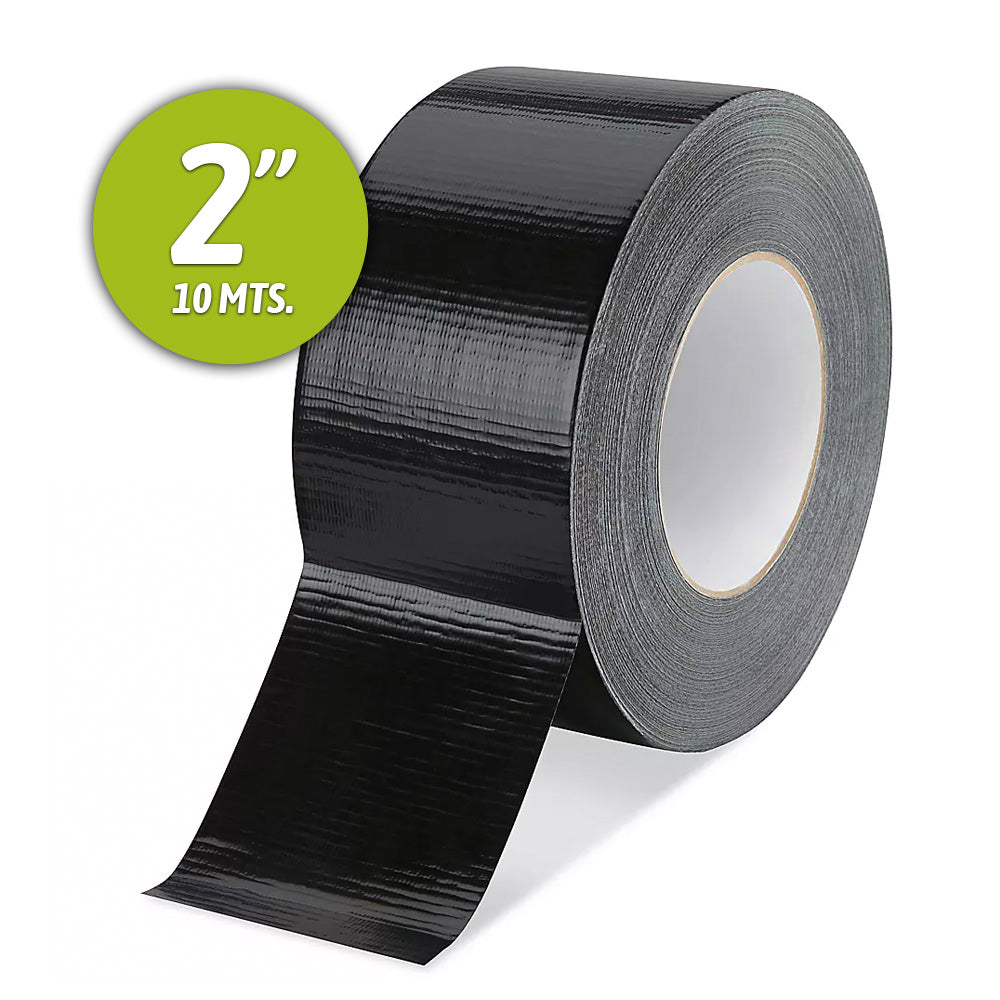 Cinta para Ductos Negra 5 cms x 10 mts