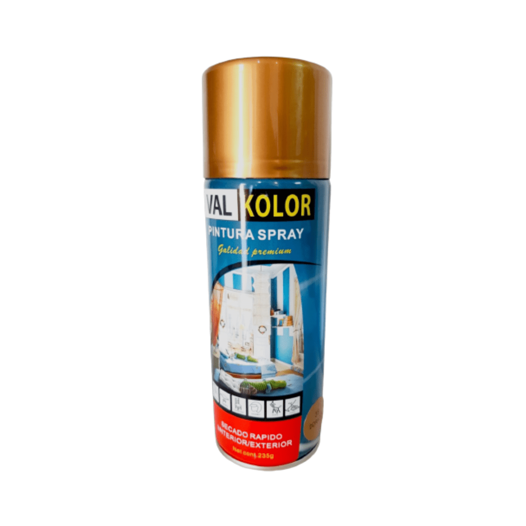 Pintura en spray dorado