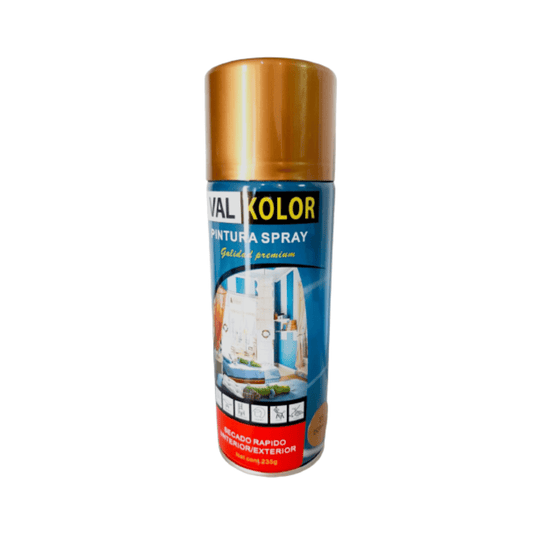 Pintura en spray dorado